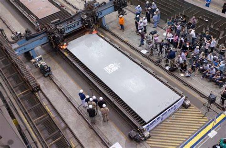 How thick is the steel on an aircraft carrier?