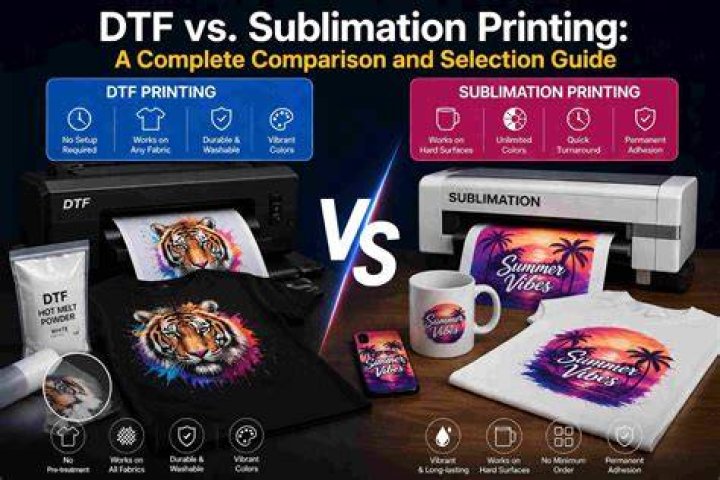 Is DTF the same as sublimation?