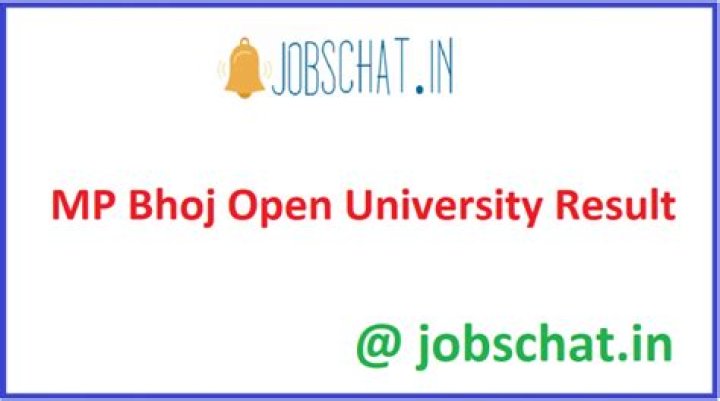 Is MP Bhoj Open University result 2021 released for BBA?