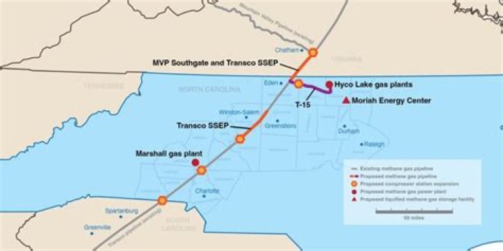 Is natural gas available in North Carolina?