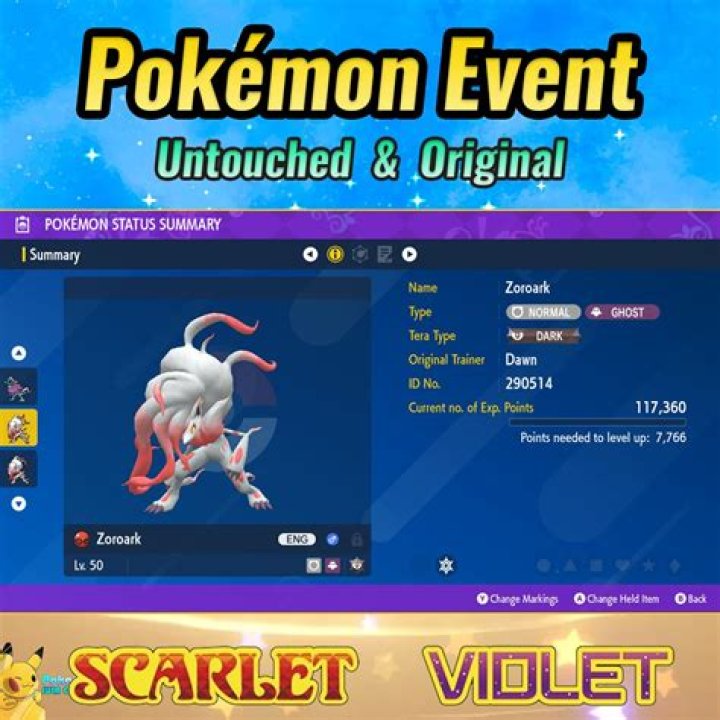Is zoroark an event Pokemon?