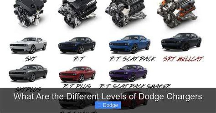 What are the levels of Dodge Chargers?