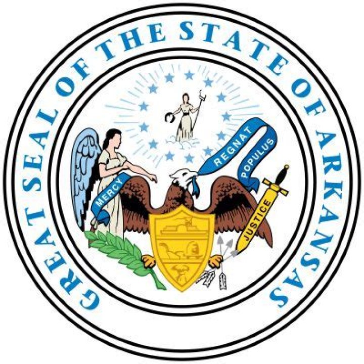 What does the state seal of Arkansas represent?