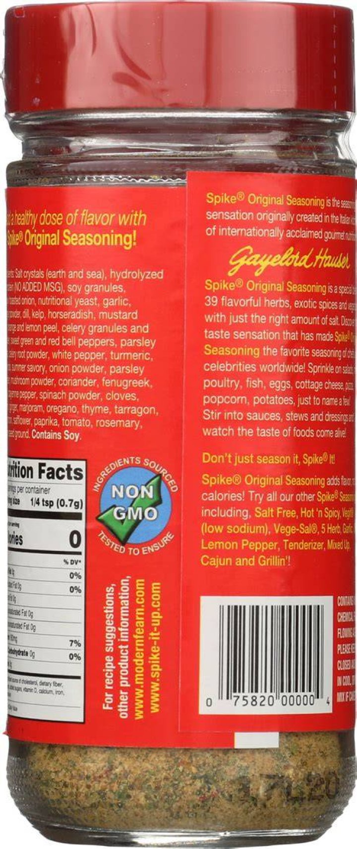 What ingredients are in Spike seasoning?