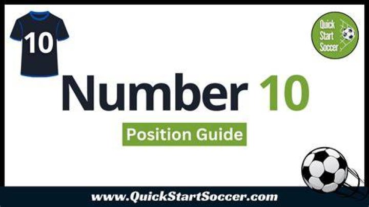 What position does number 10 player in soccer?