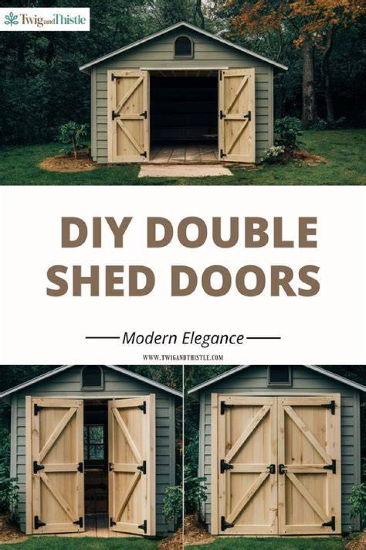 What size are double doors on a shed?