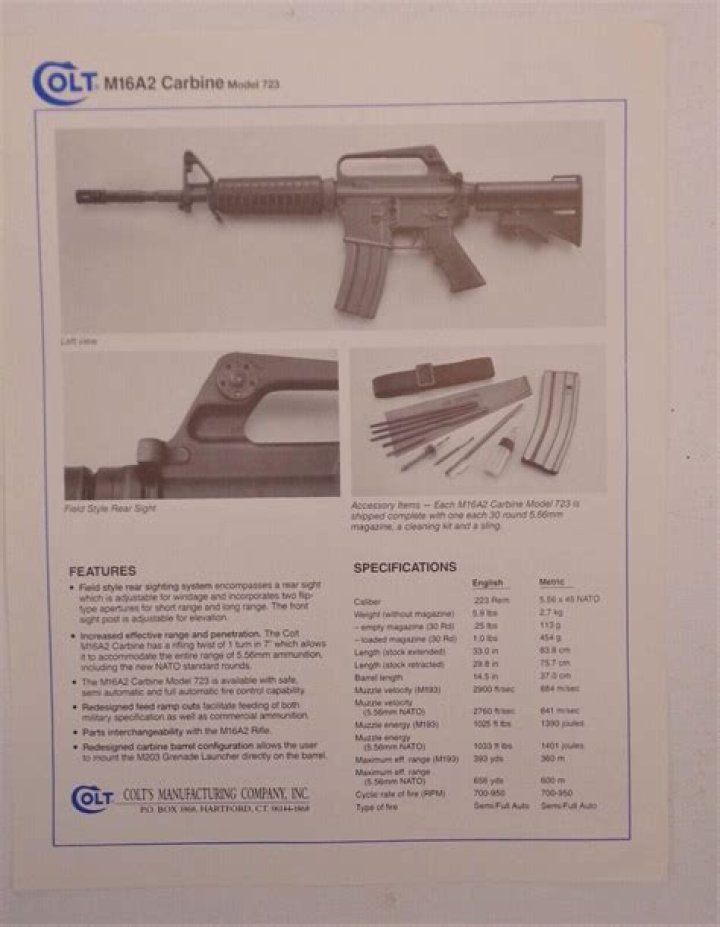 When was the Colt 723 made?