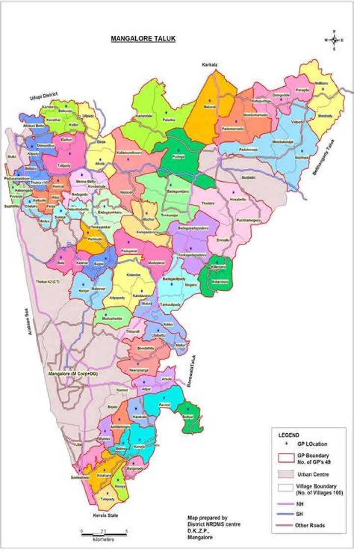 Which Taluk is Mangalore?